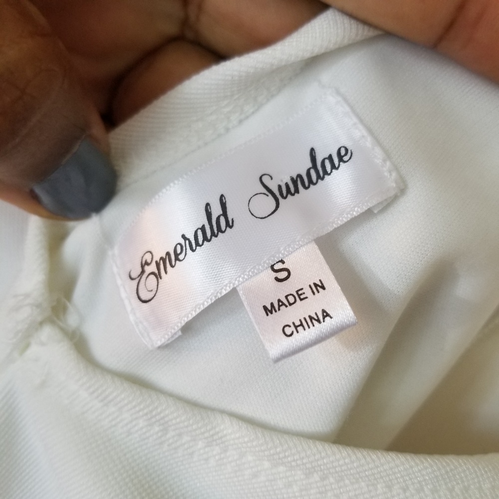 SOLD 💫 Black and Ivory Dress S (NWT) - Picture 4 of 8